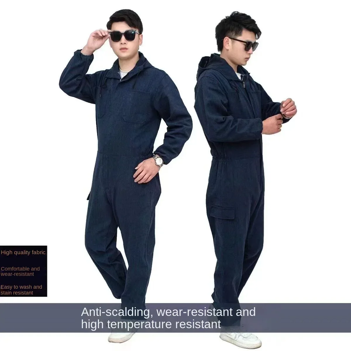 Jumpsuit Denim Working Suits Winter Men Women Welding Overalls Auto Repair Coverallls Welder Suit Oficina Mecanica