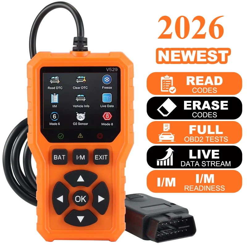 2026 529NEW!Car Obd2 Scanner Diagnostic Tool Code Reader Engine Fault Code Reader Scanner Car Scaning Tool