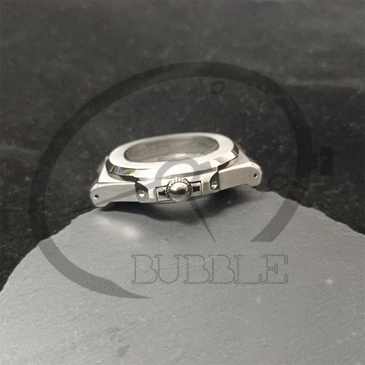 Серебряный корпус для часов из нержавеющей стали с сапфировым стеклом, 41 мм, подходит для японских часов NH35/364R с автоматической установкой сердечника машины