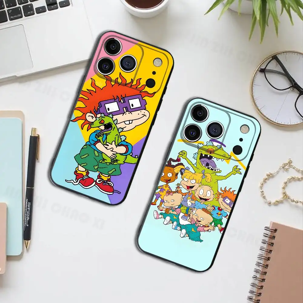 

Rugrats Cartoon Silicone Soft Phone Case For IPhone17 16 15 14 13 12 11 Pro Max Plus X XR SE Cover