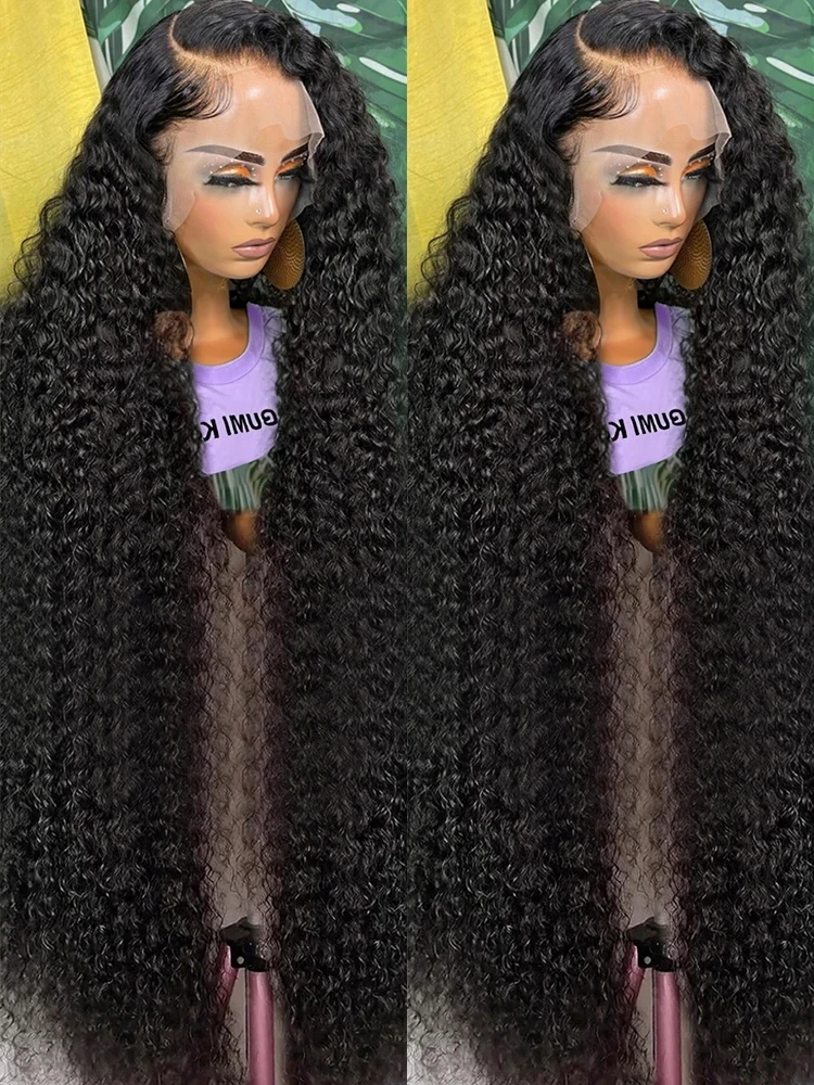 250 Density 13x4 13x6 HD Loose Deep Wave Human Hair Wigs 30 inch Water Wave Curly Lace Frontal Human Hair Wigs For Women Sale