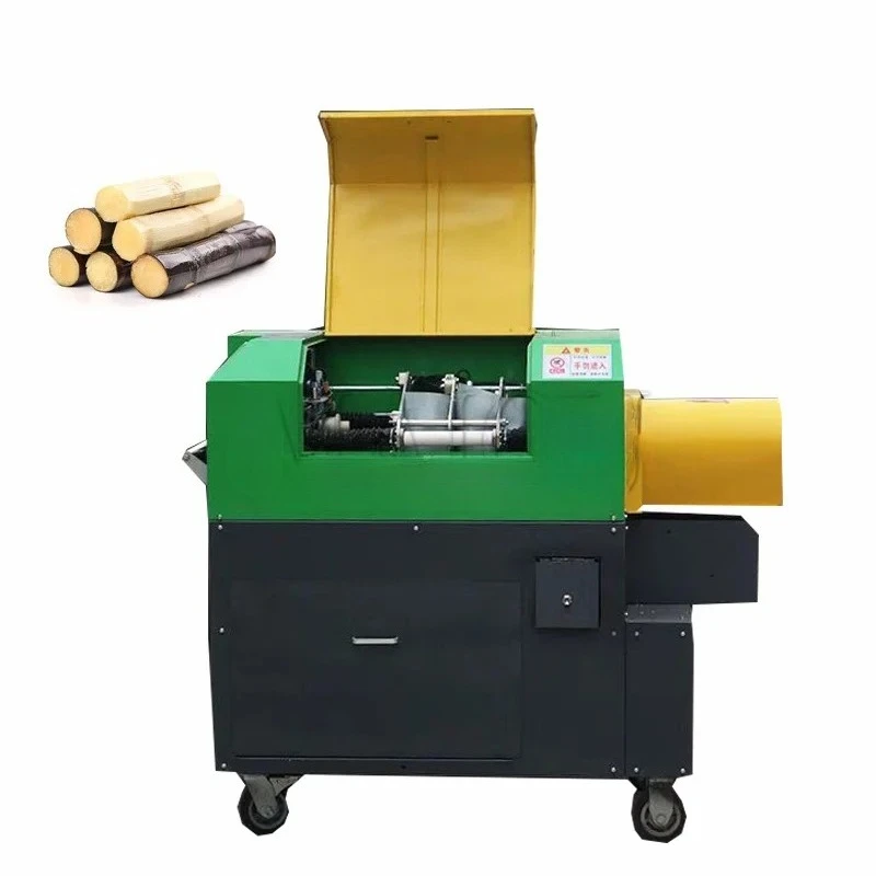 Stainless Steel Sugarcane Skin Removing Peeler Peeling Machine Easy To Clean Efficient Sugarcane Peeling Machine
