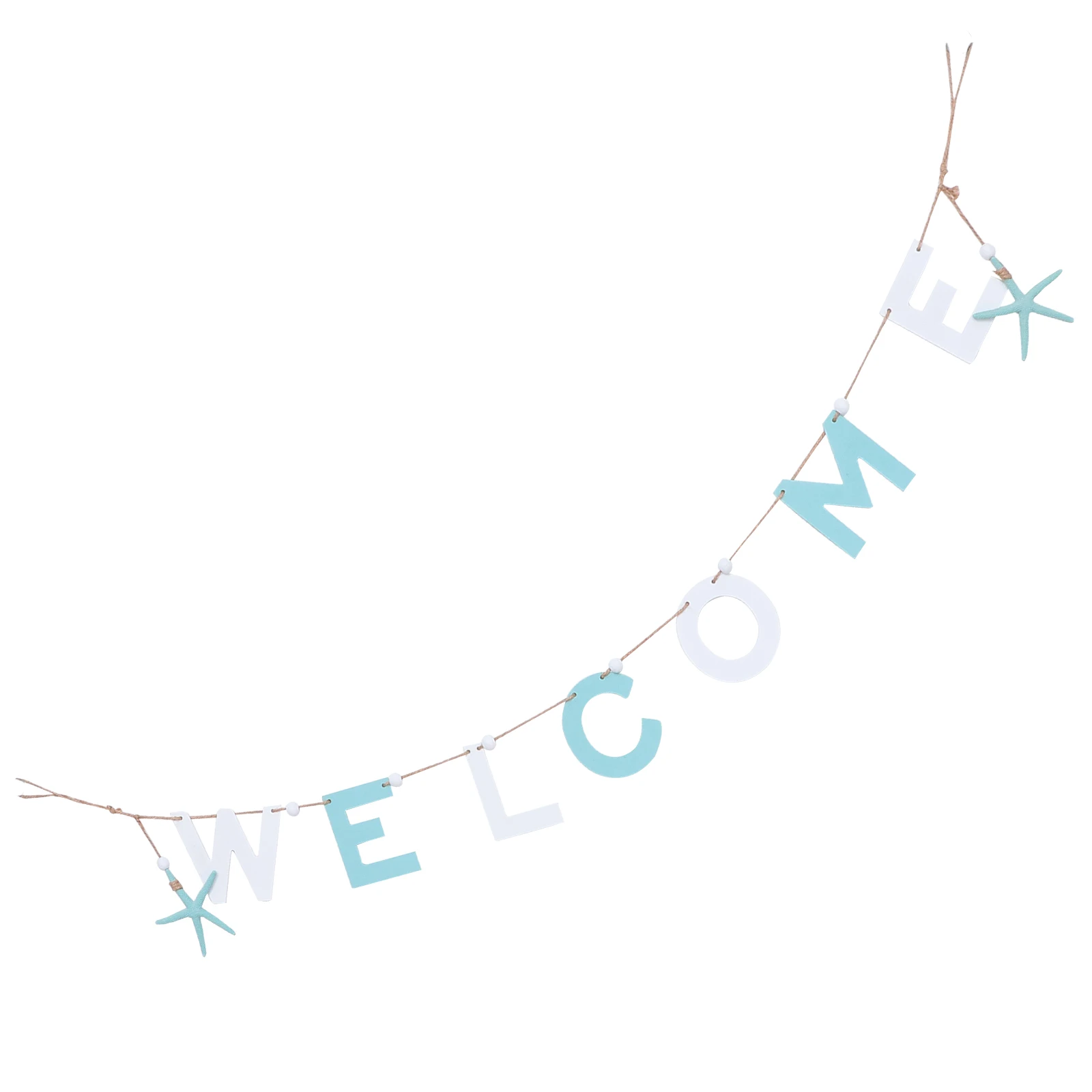 

Wooden Wall WELCOME Letter Pendant Home Decor Hanging Welcome Pendant Tags Mediterranean Style Store Signs