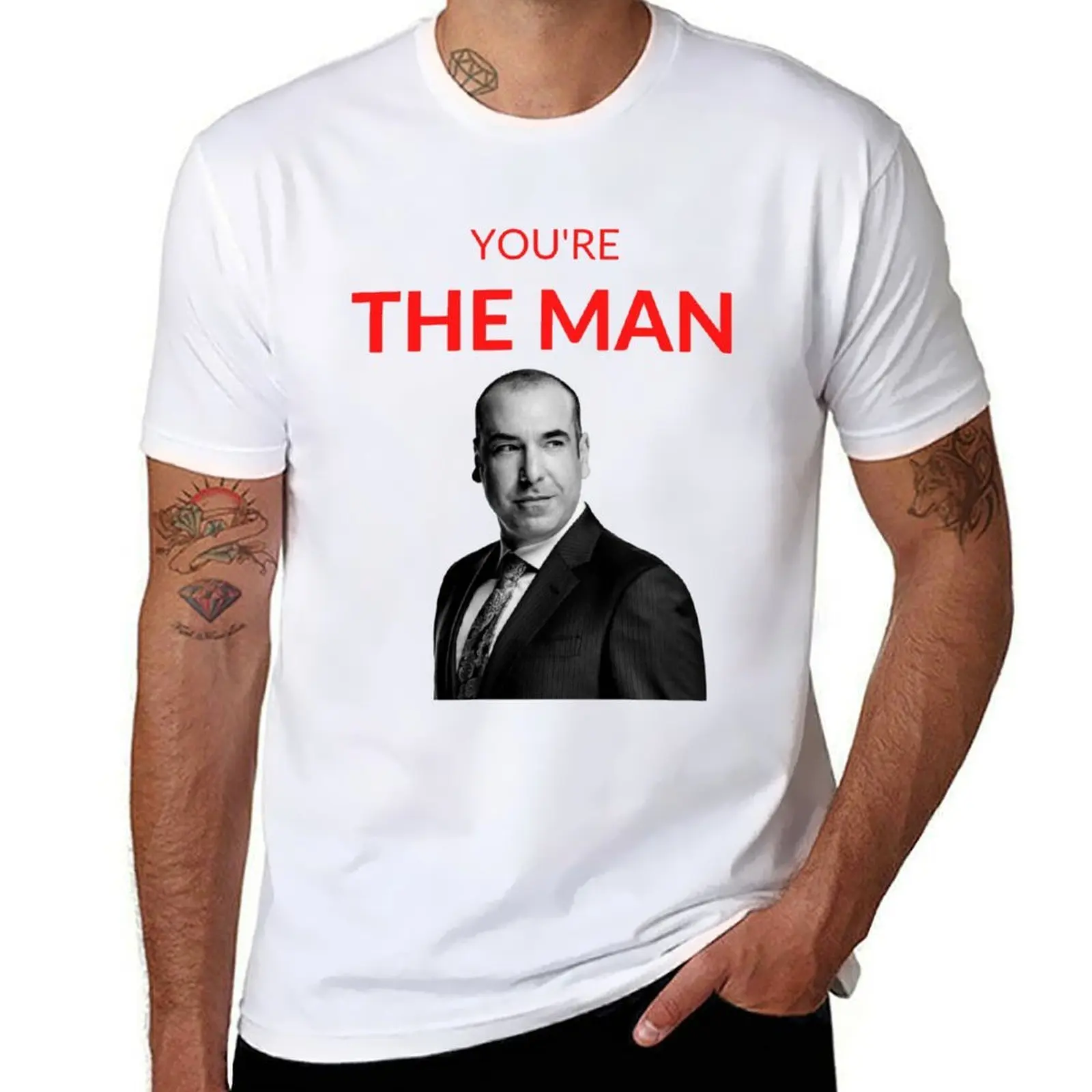 

Футболка Louis Litt You're the Man, мужская хлопковая футболка, мужские дизайнерские футболки с принтом для футболки