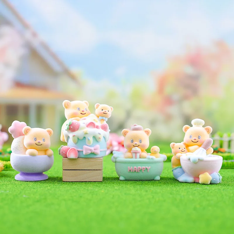 

2025 New Butter Bear Plush Blind Box - Kawaii Collectible Figures Birthday Gift For Girl Desktop Ornament Decorat