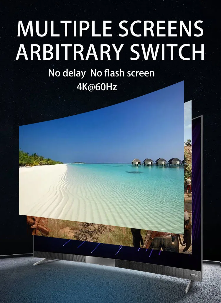 Switcher KVM DisplayPort DP a 8 porte 4K a 60 Hz Convertitore switch DP1.2 8 in 1 uscita con HUB USB 2.0