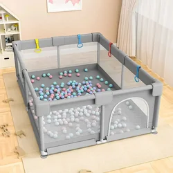 Corralitos para bebés con puertas dobles, valla de juego suave, patio de seguridad para niños, venta Popular