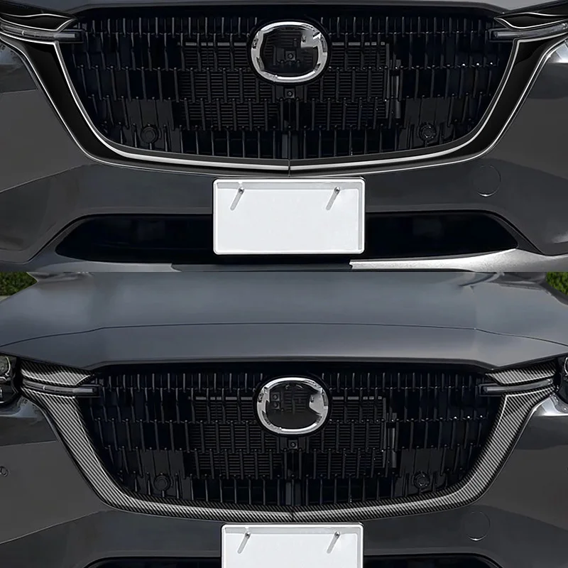 

For Mazda CX-60 CX60 2022-2024 For cx80 CX-80 2024-2025 ABS Center Side Grille Decoration Cover Trim Racing Frame Sticker