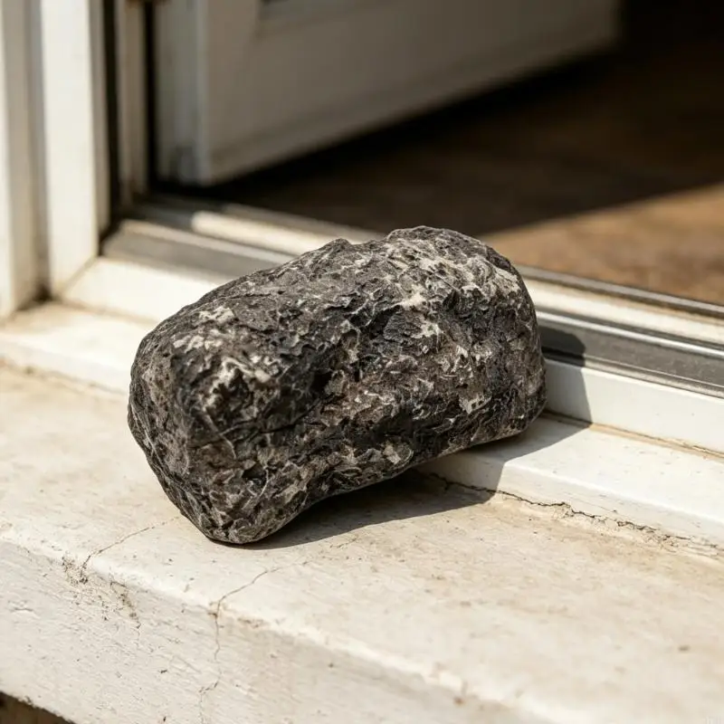 37ME Decorative Rock Hider Box with Secure Pull Out Drawer Secret Compartment Box for Valuables Protections