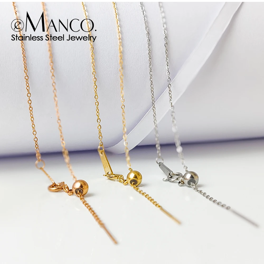EMANCO Gold Color Chain Bracelet for Women Adjustable Stainless Steel DIY Jewelry Ladies Bracelets Wholesale and Dropshipping