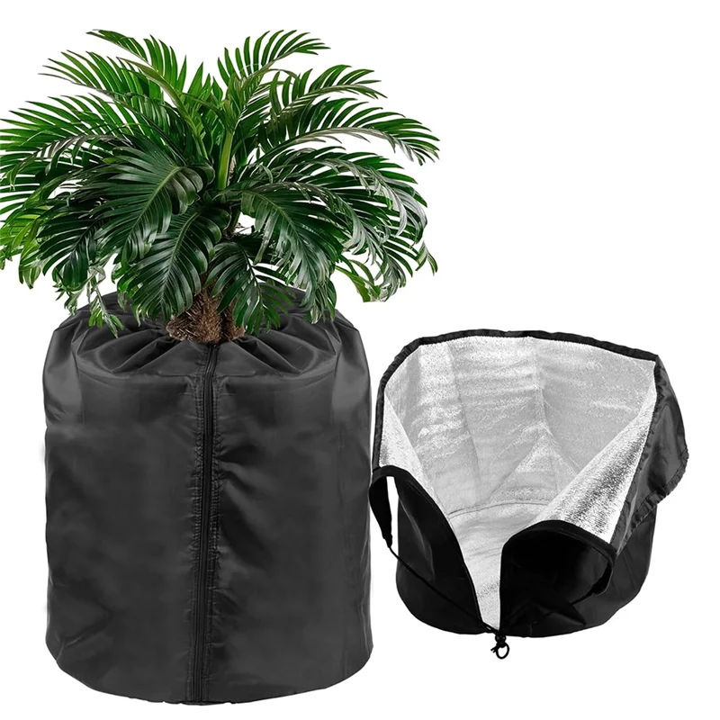 

G6-2Pack Plant Pot Covers For Winter Freeze Protection 18" X 20" Frost Protection Cover For Outdoor Plant& Shrubs Black