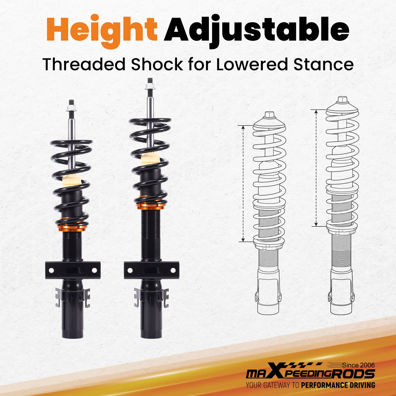 Coilover Suspension Kit for VW Transporter T5 T6 T26 T28 T30 Kombi Multivan view 3