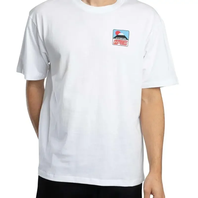 Edwin Men s Sunset On Fuji T Shirt White