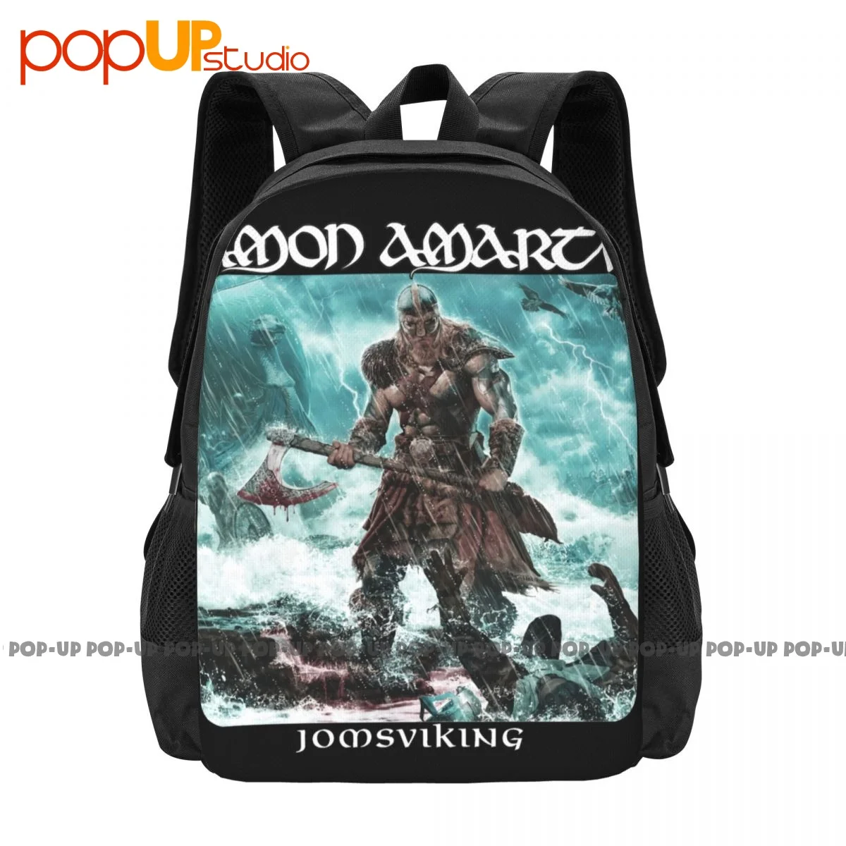 Amon Amarth Jomsviking Children Of Bodom Backpack Large Capacity School Schoolbag Storage Bag Large Capacity