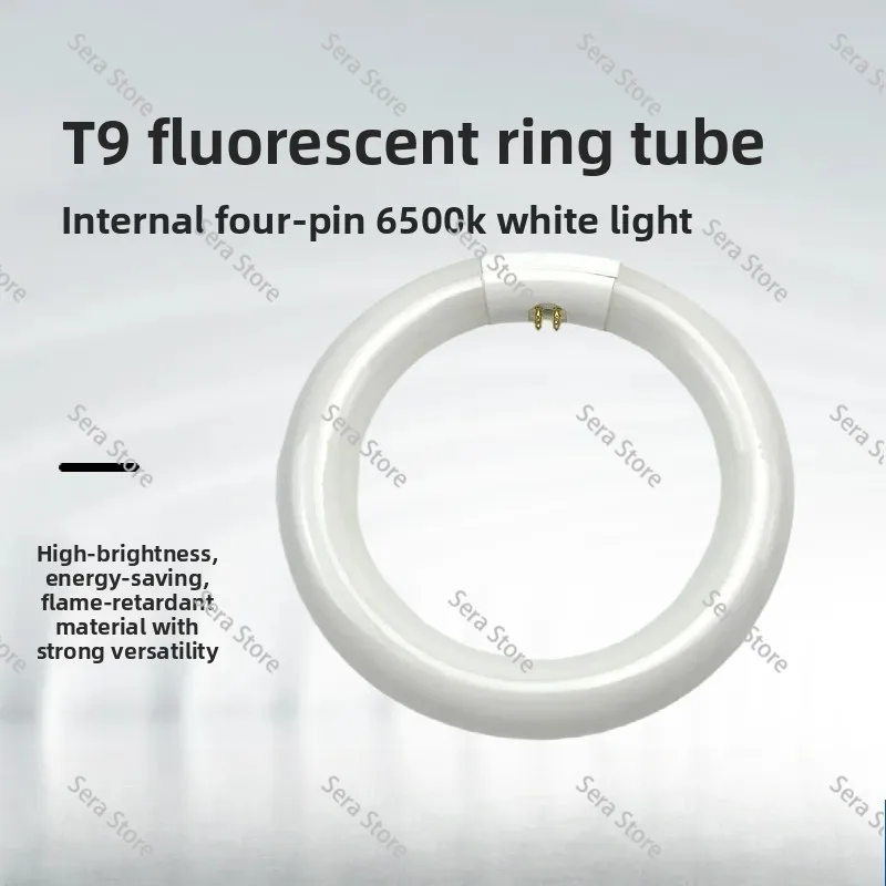 T9 Fluorescent Lamp Ring Tube 22W Circle  Energy-saving Light Thick Tube 4-PIN Outer Diameter 20 30 40cm for Desktop Magnifier