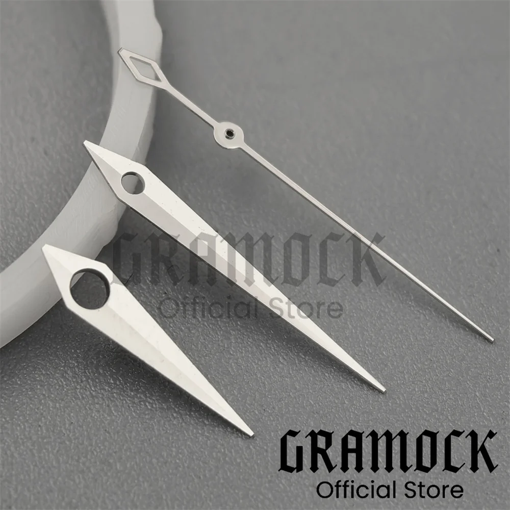 GRAMOCK Silver Gold Rose Gold Yellow Blue Cocktail Watch Hands For NH35 NH36 DG2813 PT5000 Men's Watch Pointer Accessories Part