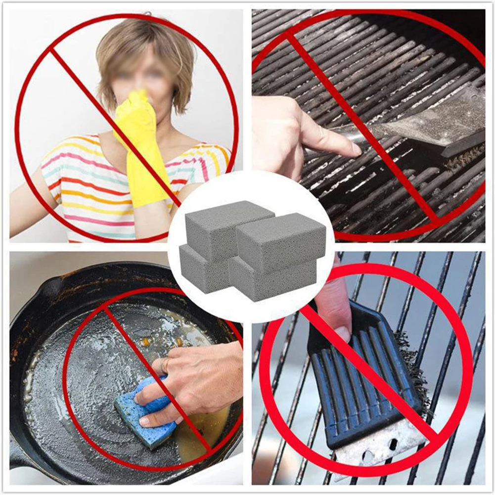 Professional Cleaning Daily Bricks Grill Cleaning Brick Stain And Rust Versatile And Safe 3.9 X 2.8 X 1.6inches