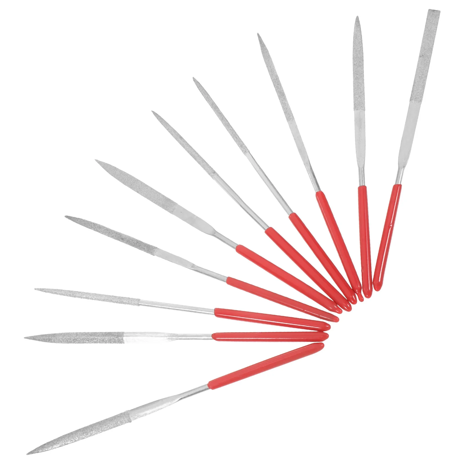 

10Pcs Metal File Set Needle Files for Metal Precision Craft Polishing Tools Kit for Jewelry Guitar Fret DIY Mould Repair Small