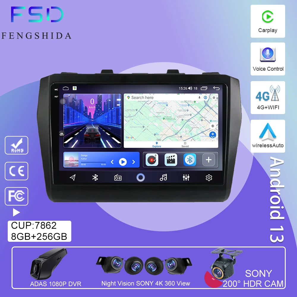 

Android Auto For Suzuki Swift 2017 2018 2019 Car Stereo Multimedia Video Player Head Unit GPS Navigation DSP QLED Wifi No 2din