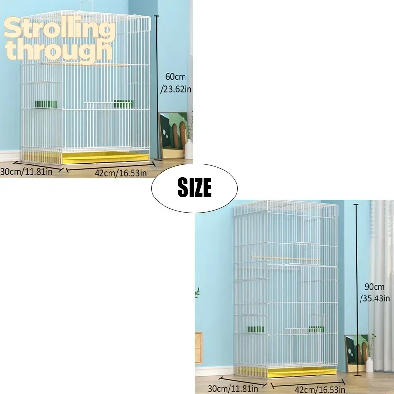 

Большая дышащая клетка для разведения попугаев, прочная, для свободного полета, с нижним поддоном, для голубей, домик-гнездо для птиц