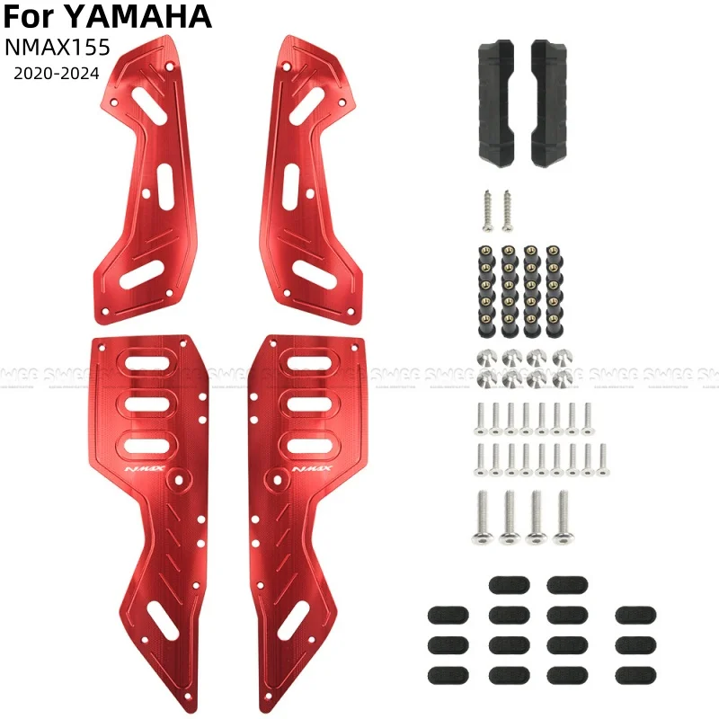 

Modified Footrest Step Footboard Footpads Pedal Plate Foot Pegs For YAMAHA NMAX155 20-24 Aluminium Alloy Motorcycle Accessories