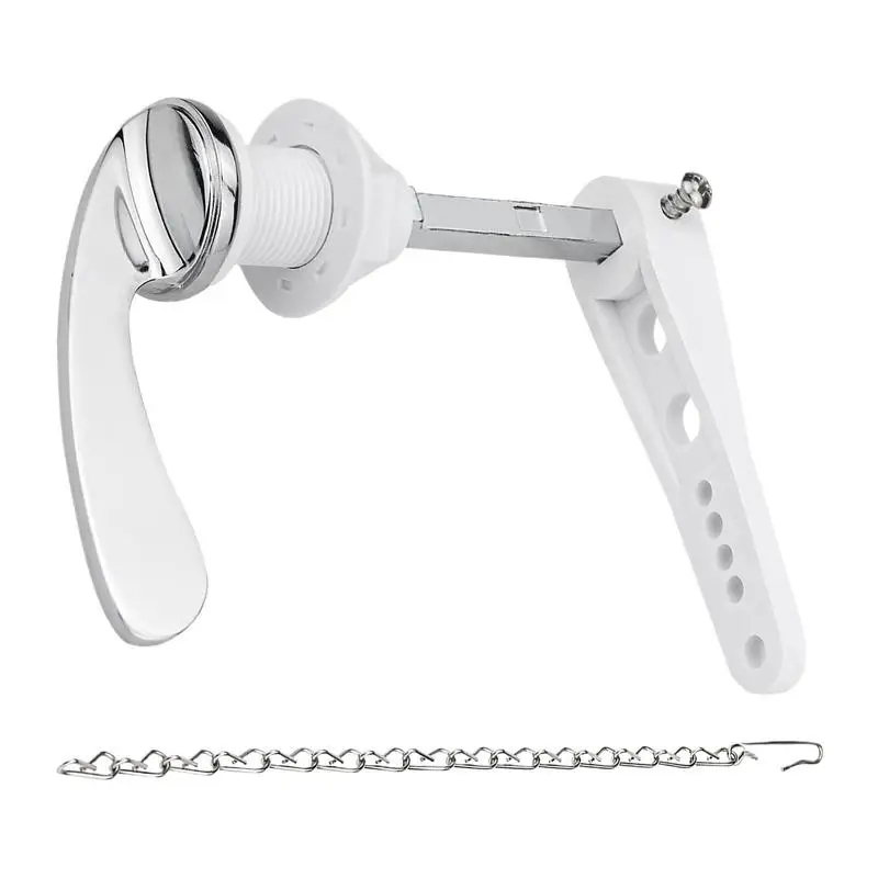 

Toilet Handle Replacement Flush Lever Toilet Handle Kit Zinc Alloy Lever Replacement With Chains For Bathroom Living Room