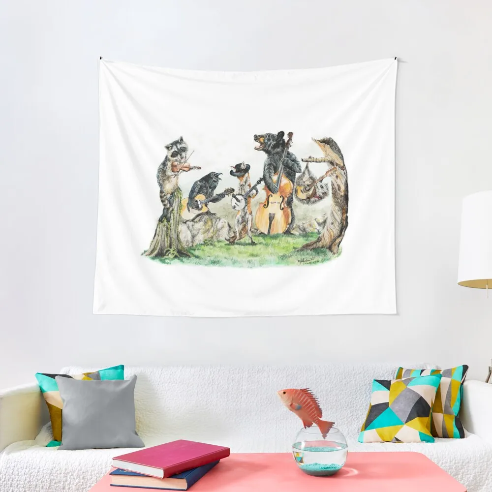 

Bluegrass Gang -wild animal music Tapestry Aesthetic Decoration