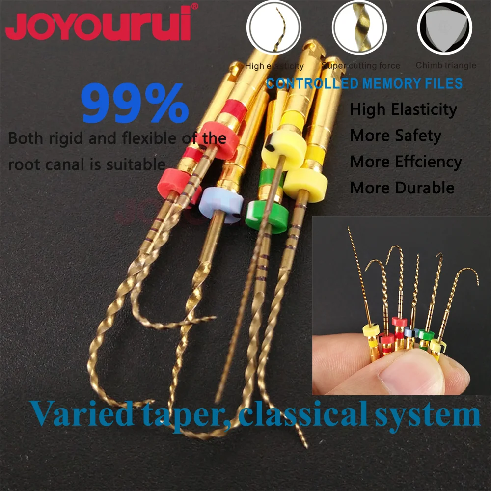 6pcs/Pack COXO SOCO SC Files SC-Pro Dental Root Canal File Heat Activated NiTi Rotary Endodontic Files Dentist Tools 31mm 25mm