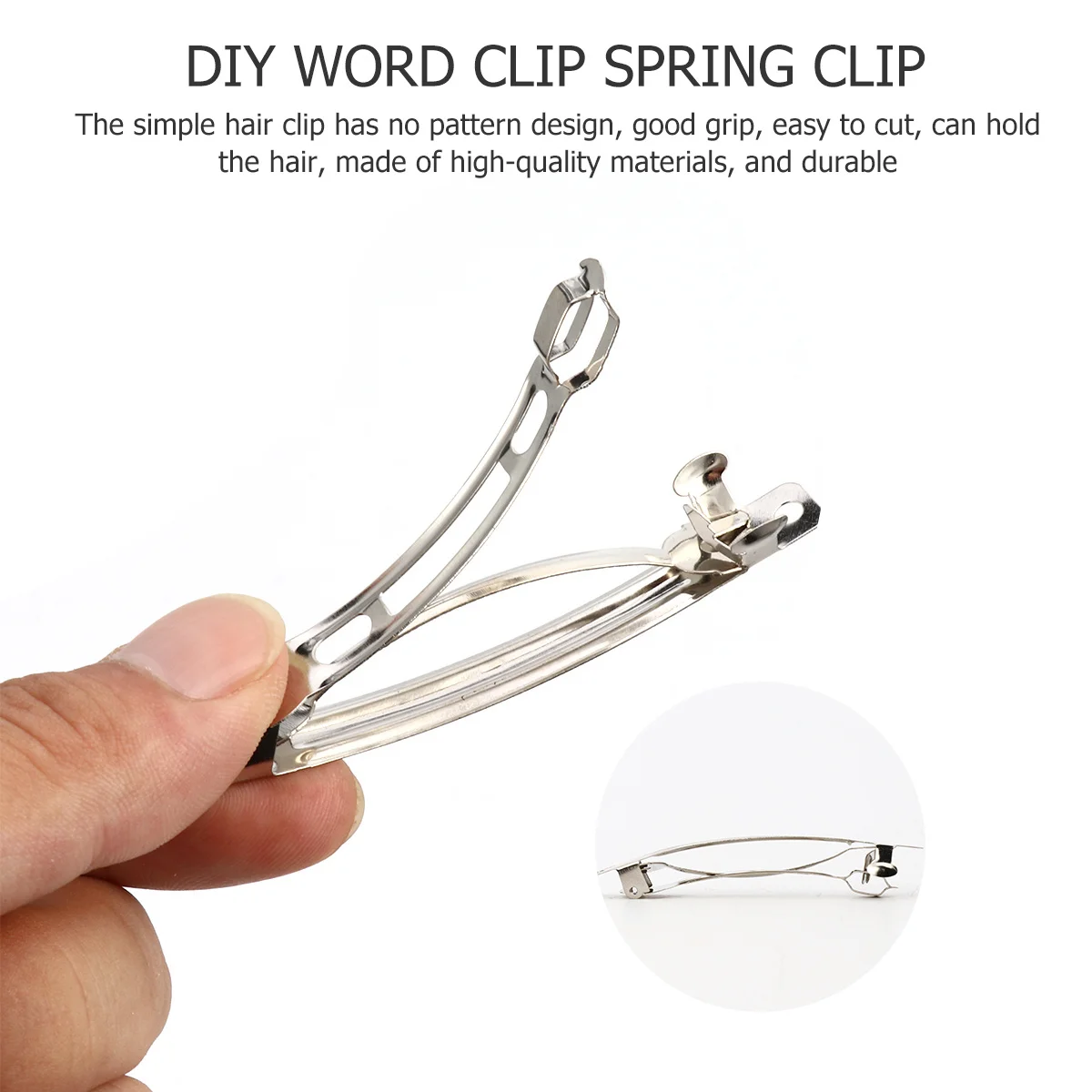 

160Pcs DIY Hair Clip Accessories Blank Snap Alligator Clips for Creative Styling Hair Clip Accessories DIY Barrette Findings