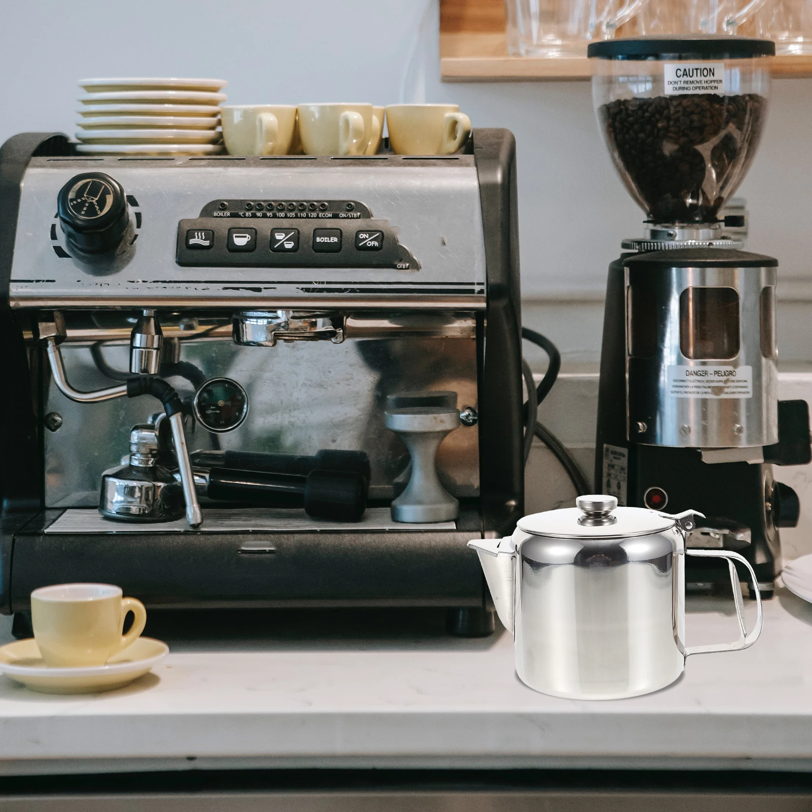 

Stainless Steel Teapot Thickened Kettle Anti Scald Water Heater Coffee Brewer Household Container Tea Coffee Pot