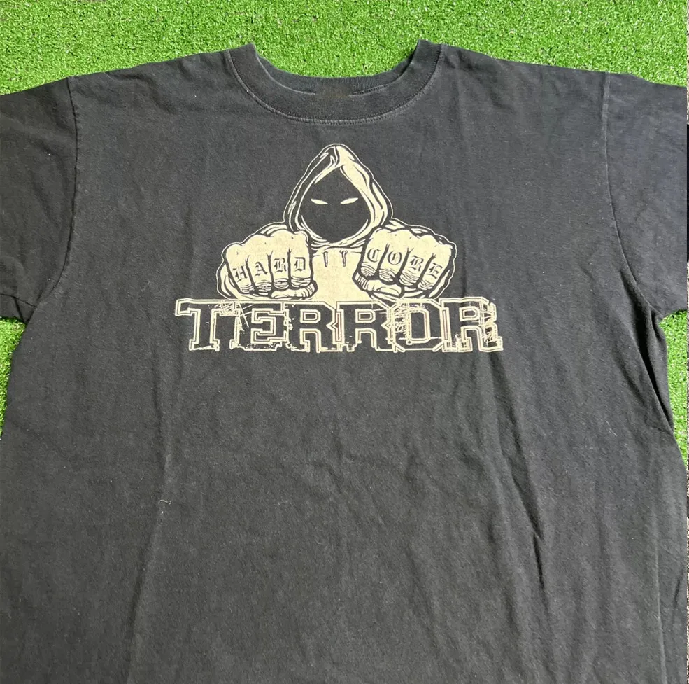 Rare Terror T Shirt Size S-5XL short sleeve black men cotton KN394