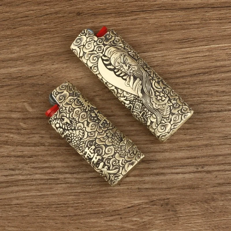 New 1PC Pure Brass Lighter Case Cover fits BIC J3/J5 Collecting Lighter Shell Sleeve Cover