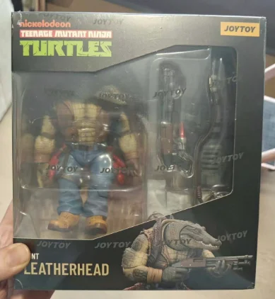 Original JOYTOY TMNT-Leatherhead Anime Figure Model Gift Toy Collection