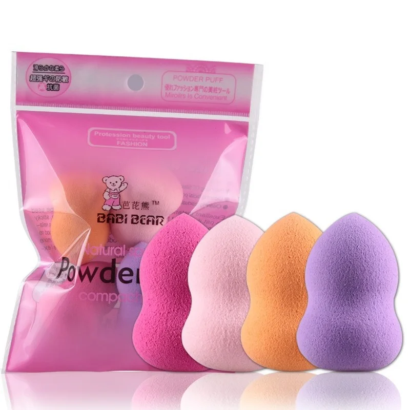 

Makeup Sponge 4PCS/Pack Makeup Beauty Foundation Buffer Puff Set Dry and Wet Sponge Powder Puff for Face Liquid Foundation Cream