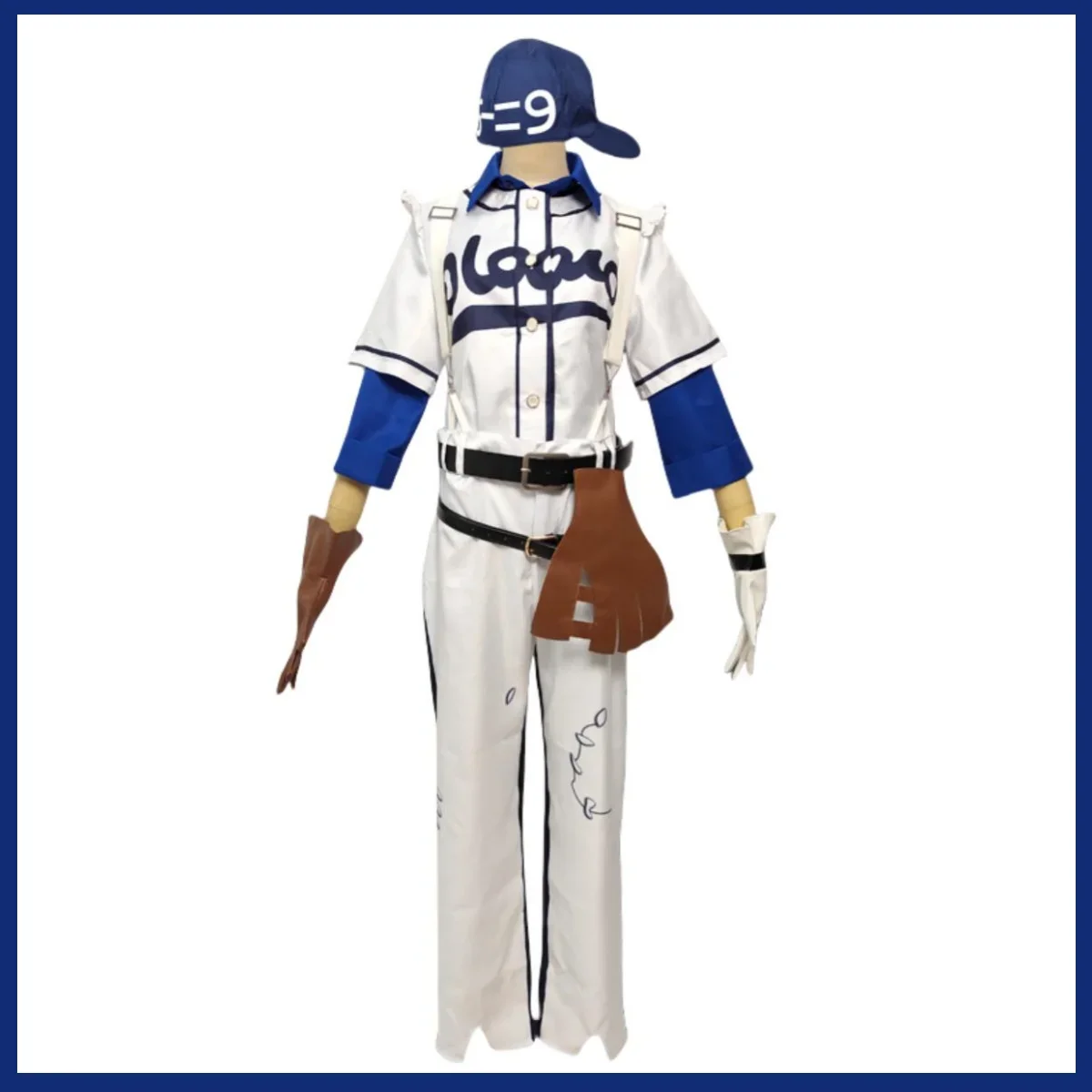 Anime Game Identity Ⅴ Player Norton Campbell Prospector Cosplay Costume Wig White Uniform Coat Shirt Full Set Man Halloween Suit