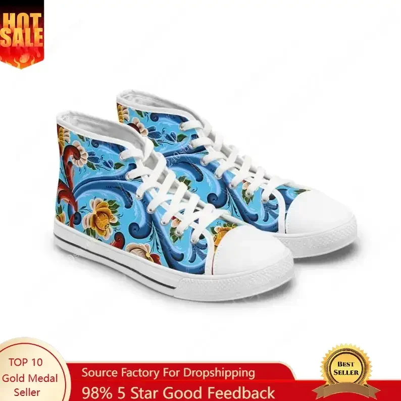 

Blue Telemark High Top Shoes Mens Womens Teenager Sneakers Canvas High Quality Outdoor Daily Sneaker Custom Made Couple Shoe