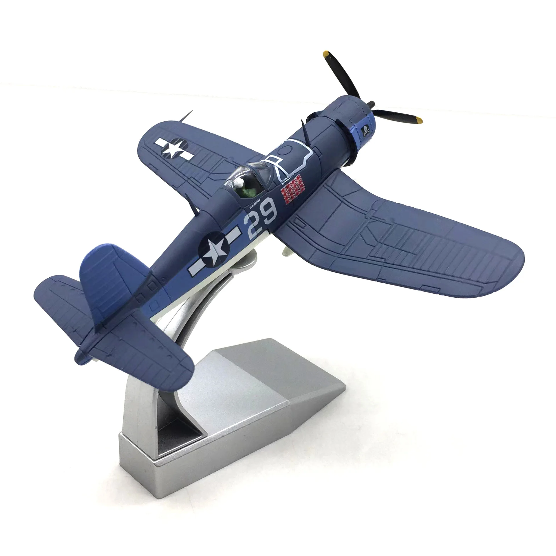 Modèle en alliage de chasseur à base de terre, bateau F4u Corsair de la marine américaine, fini 1:72,