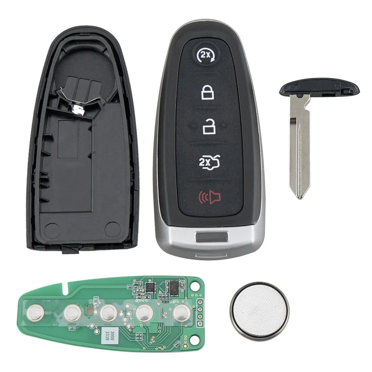 Car Smart Remote Key 5 Button 433MHz Fit for Ford Focus Edge Escape Explorer Taurus Flex 2011-2016 BT4T-15K601-JCJAS