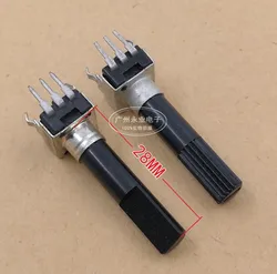 3 Piece RV09 Type Vertical Single Adjustable Potentiometer Adjustable Resistance 10K 20K 50K 100K Handle Length 28MM