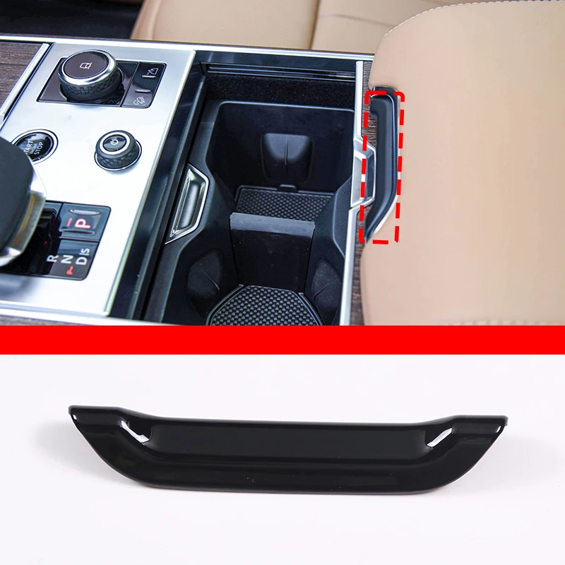 

For 2023 Land Rover Range Rover Vogue Sport ABS Black Car Styling Car Armrest Box Switch Cover Sticker Car Interior Accessories