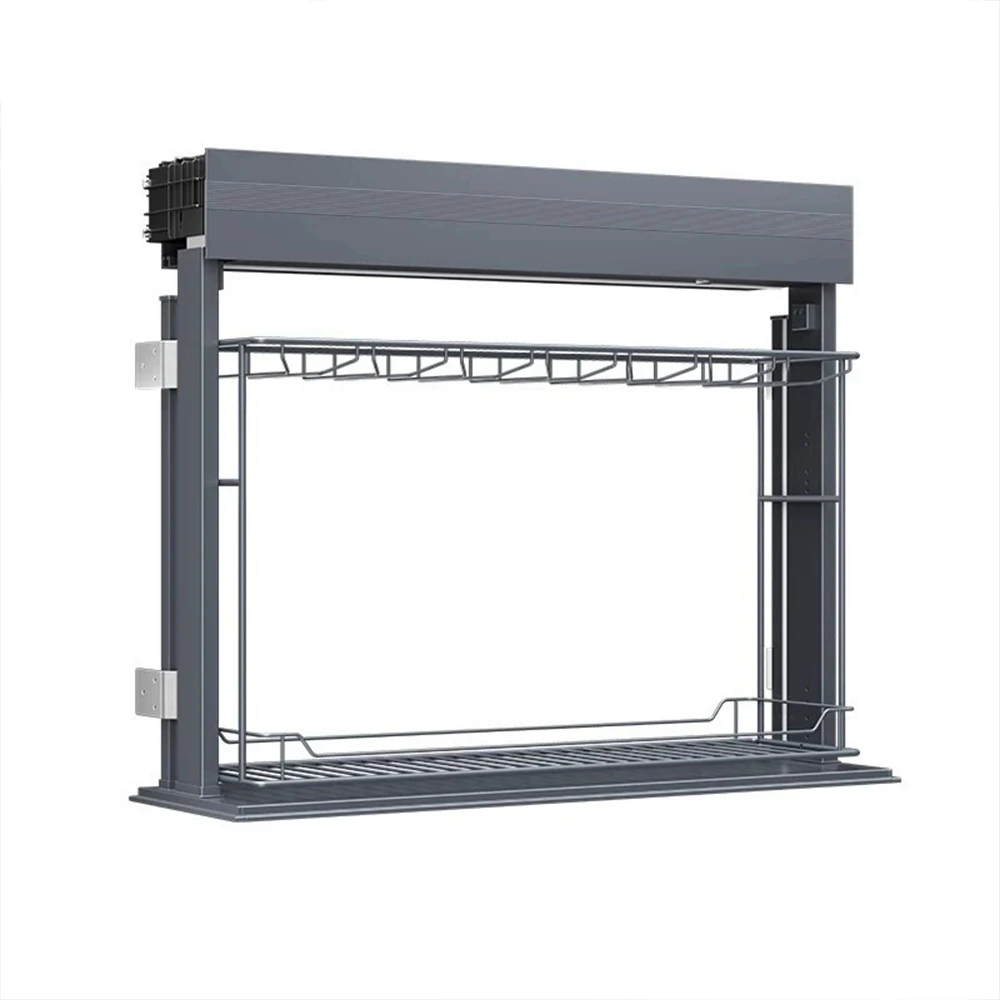 

-oo Kitchen Furniture Intelligent Height-adjustable Electric Wall Cupboard Pull-down Touch Control Retractable Storage Unit