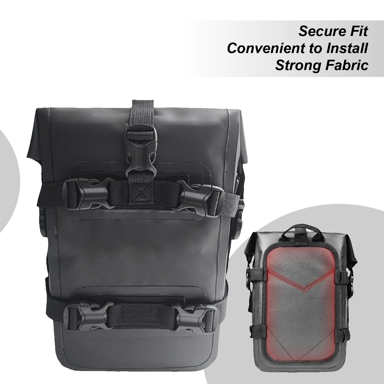 

Adventure Motorcycle Crash Bar Bag, Waterproof Gear With Mo&lle Webbing, Durable Frame Pouch For Long Distance Touring Road Trip