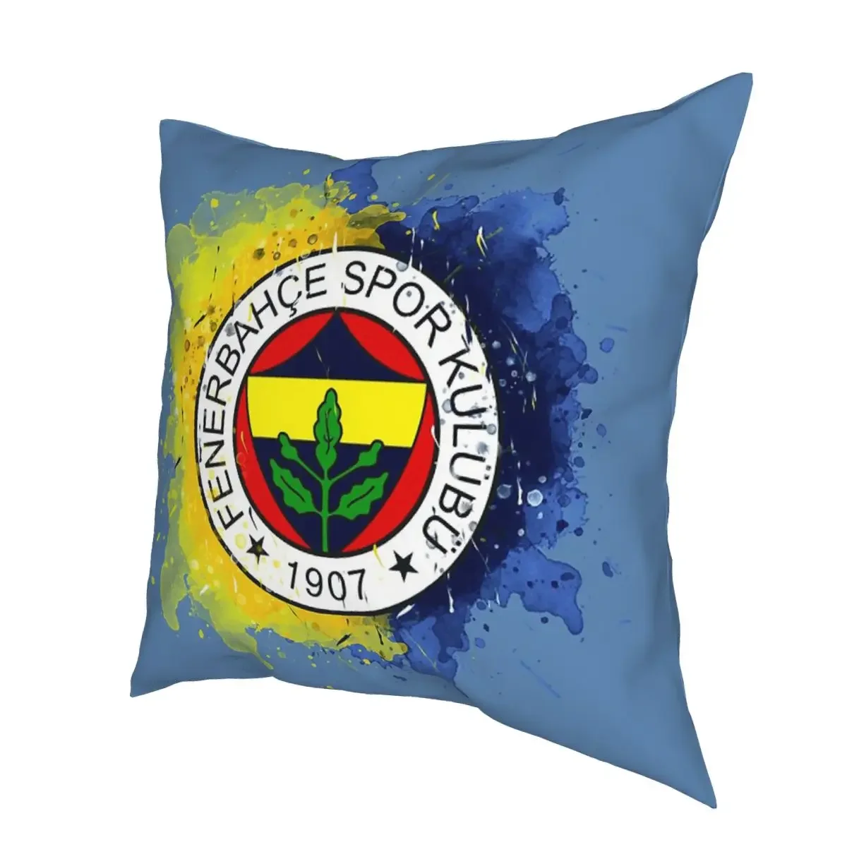 Fenerbahce Istanbul Watercolor Design Pillow Case Cover Cover Outdoor Cushion Bar Stools