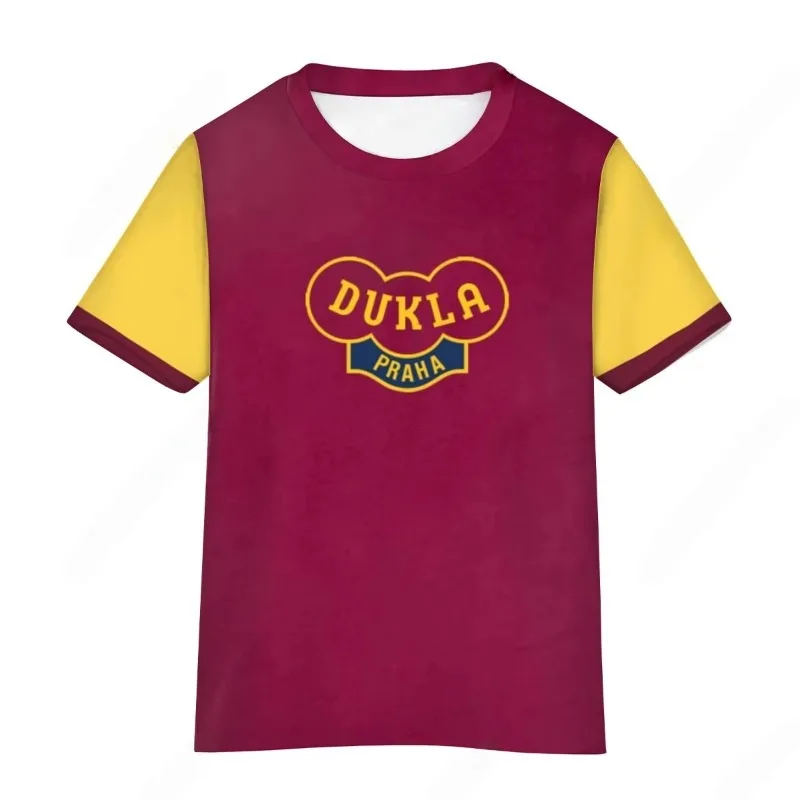 

2026 Vintage Style Dukla Prague Retro Football Jersey Man Women Sport Comfort T-Shirt Sport Tee 1960 Fashion Sports Breathable