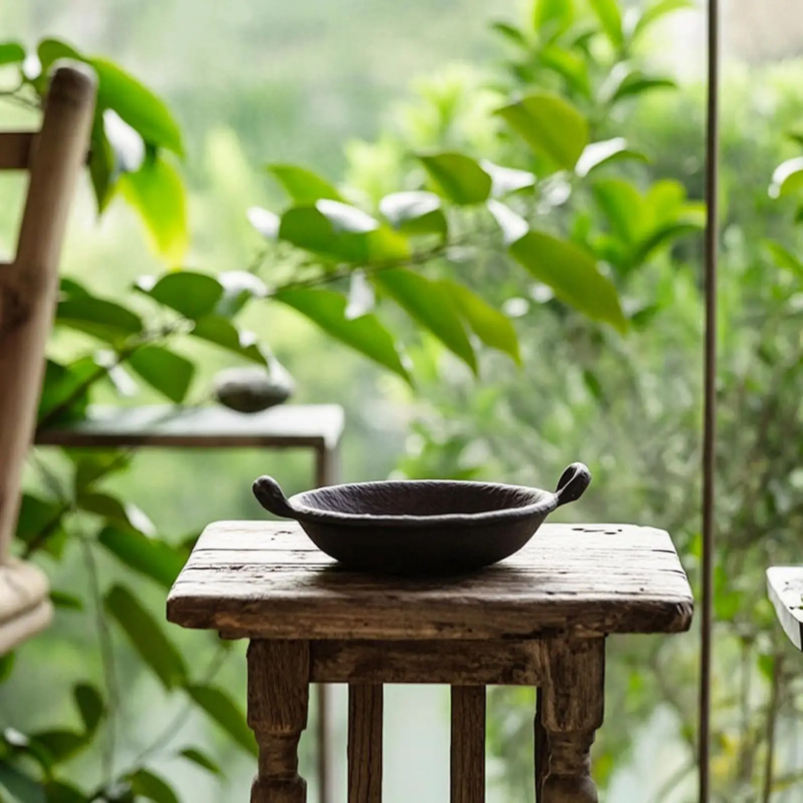 Roasting Dish with Ridges Textured for Tabletop Rituals, Tea Lovers