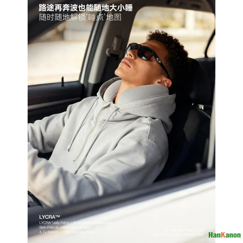 Unisex Hooded Sweatshirt with  350G Thick Pure Color Outdoor, Camping, Travel Jacket Airbag Pillow Design
