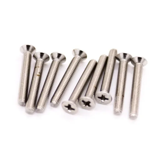 Imagen 2 del producto 5/10/50x M1 M1.2 M1.4 M1.6 M2 M2.5 M3 M3.5 M4 M5 M6 M8 304 Acero inoxidable GB819 Cruz Phillips tornillo de cabeza avellanada plana