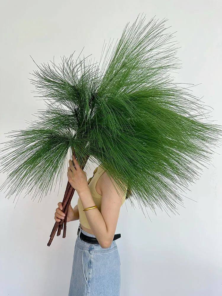 

Высококачественные трехзубые искусственные цветы сосны Masson, скандинавские цветочные украшения, обеденный стол, украшение для дома, искусственная ветка