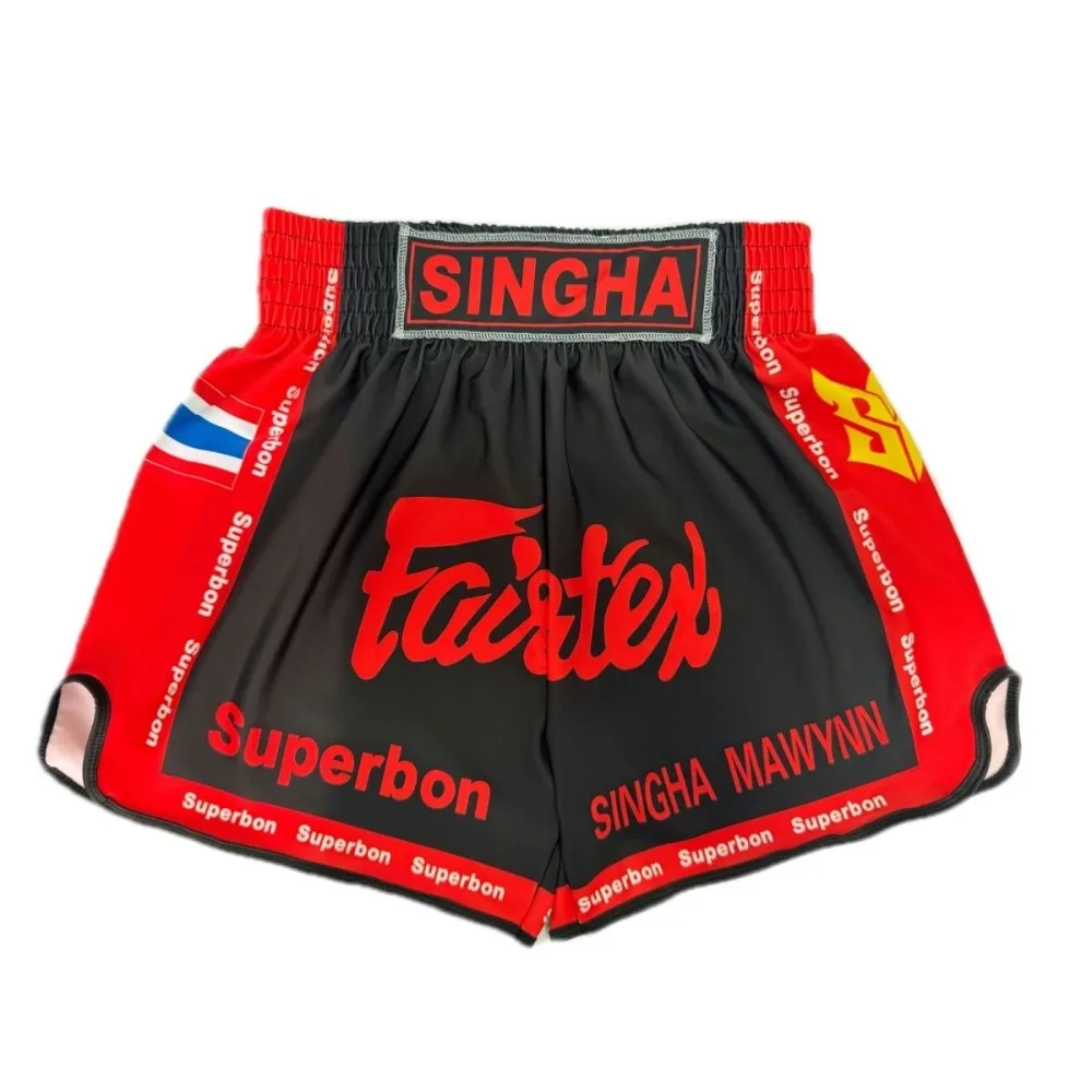 Boxing Sports Shorts Thai Fight Sanda Pants Combat Training Pants Sports High Waist Fitness Shorts