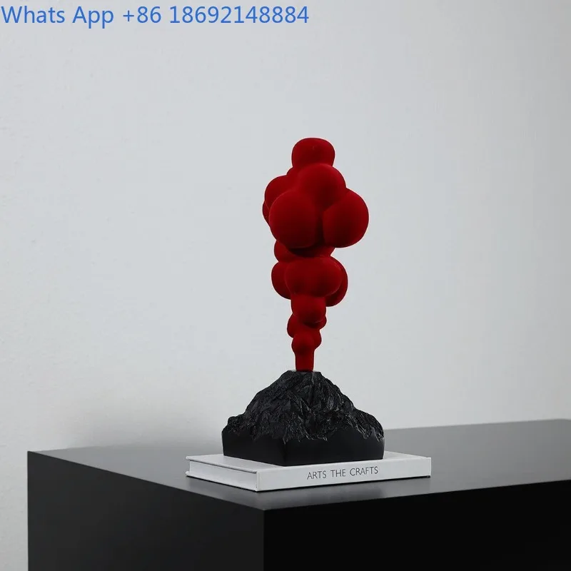 Minimalist Italian Volcanic Eruption Ornament for Living Room Wine Cabinet TV Cabinet Bedroom Villa Entrance Soft Decoration